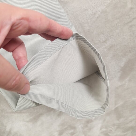 Adidas Golf Pants Size 34x32 Mens Flat Front Gray Stretch Striped - Picture 12 of 13